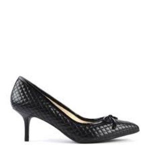 Michael Michael Kors Nancy Black Quilted Mid Pump